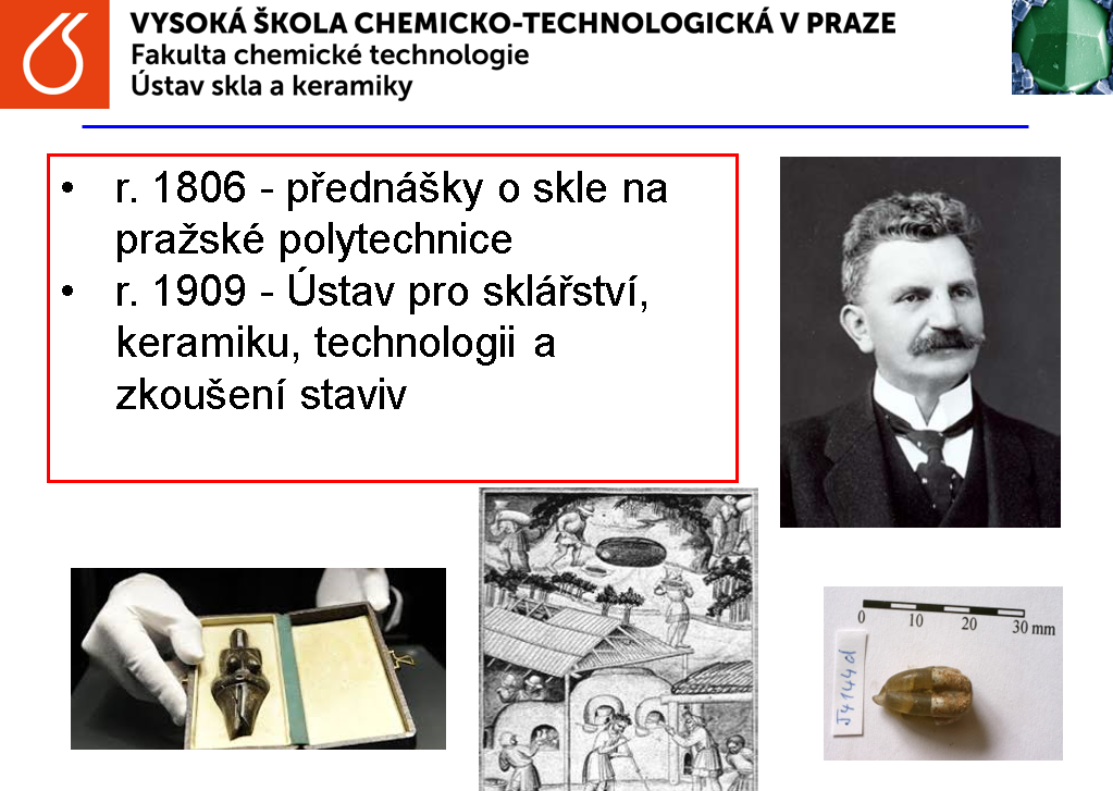 Presentation of Department of glass and ceramics