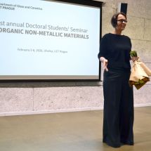 Closing of the seminar head of Department of Glass and Ceramics Zuzana Zlámalová Cílová