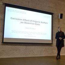Tereza Přívracká - Corrosion effect of organic buffers on bioactive glass
